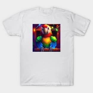 Cute Parrot Drawing T-Shirt